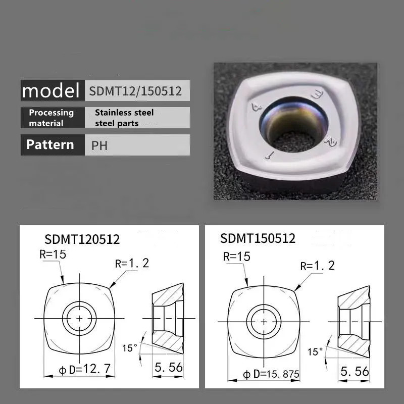 Carbide Indexable Face Milling Cutting ASRF12 50-22-4T 15 80-27-5T for SDMT1205
