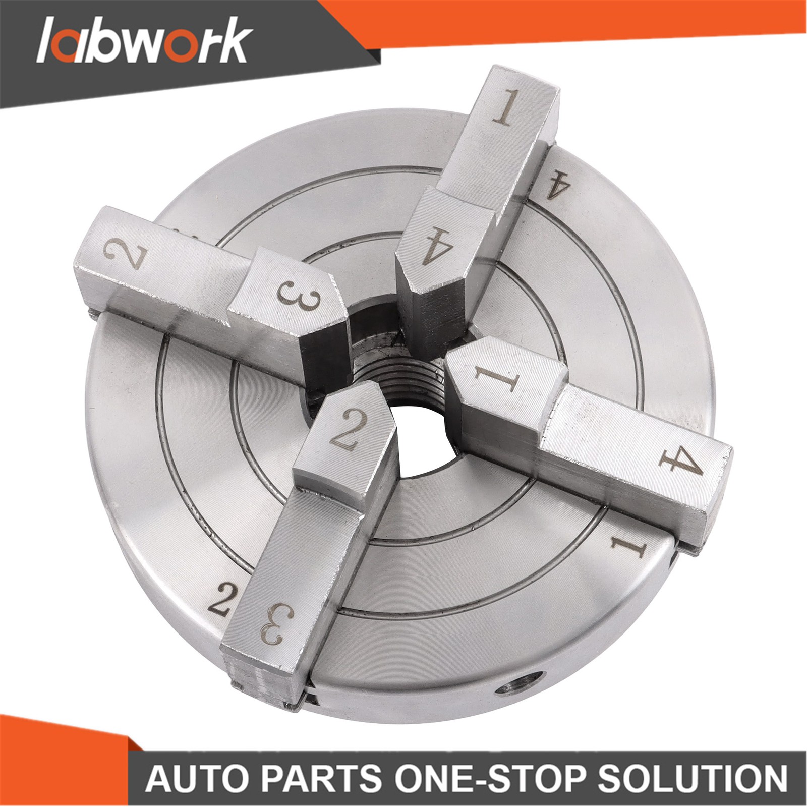 Labwork 4 Inch 4 Jaw Lathe Chuck Set 1×8 TPI Self Centering Chuck