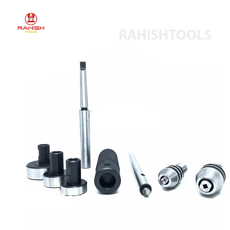 Lathe Tailstock Tap And Die Holder Set MT2 Shank Threading Tapping Kit 8 Pcs USA