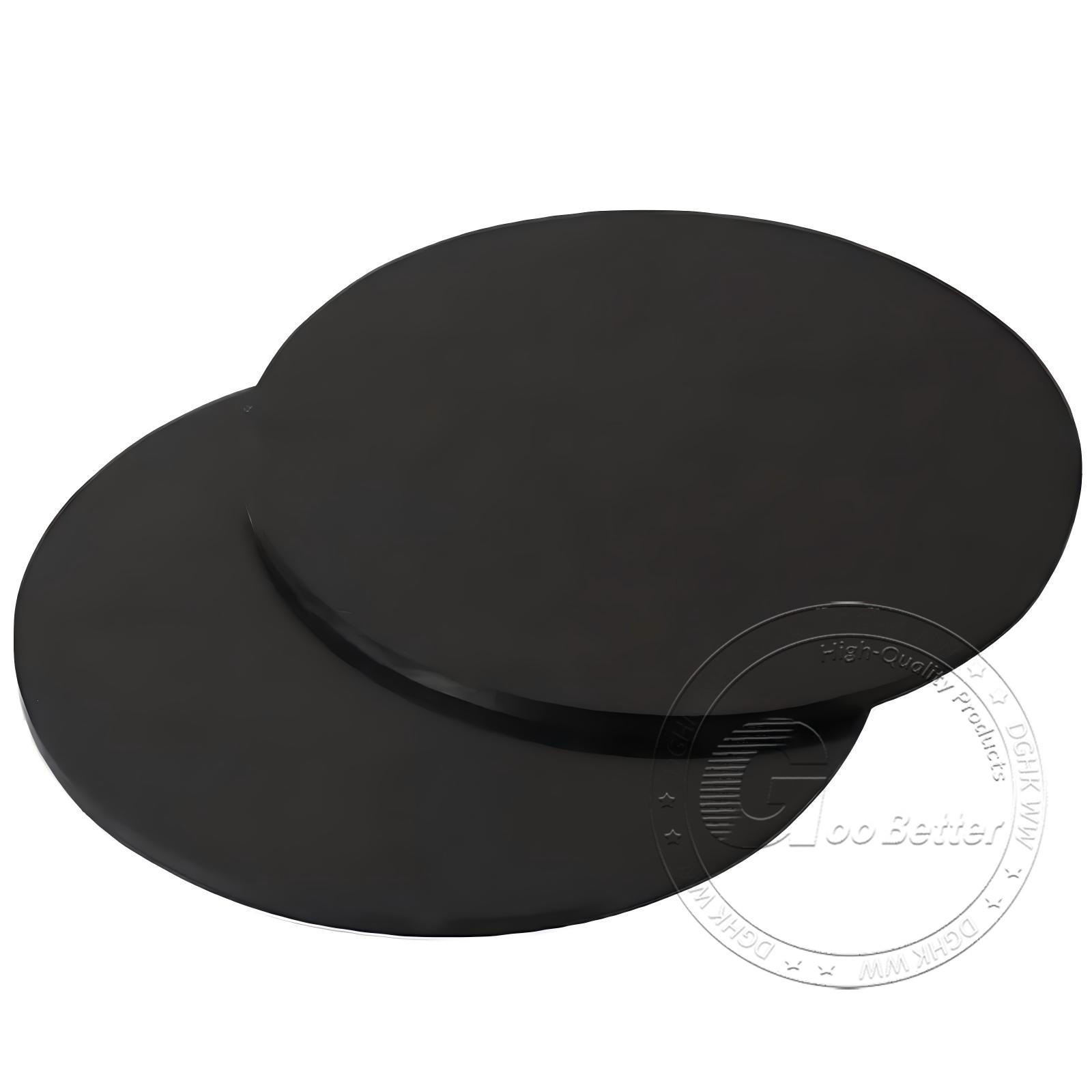Black Polypropylene Round Disc Dia 20-400mm PP Plastic Sheet Thickness 1-30mm