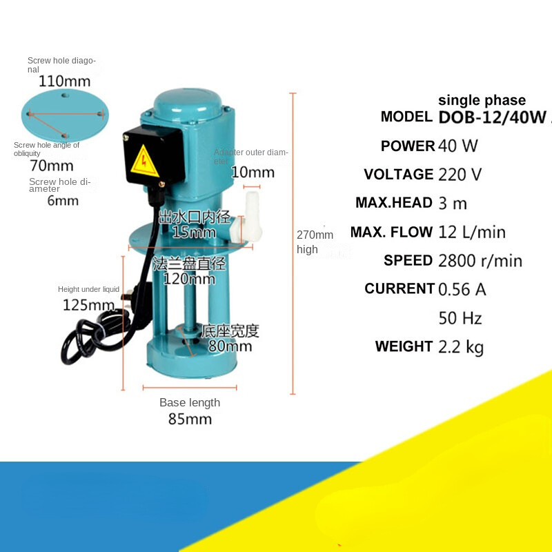 220v 50hz single phase Cooling emulsion Pump