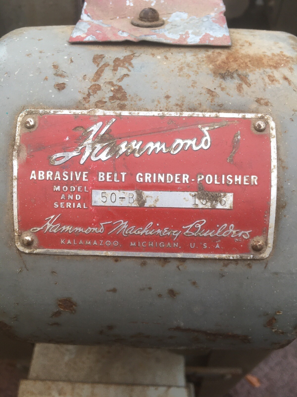 Hammond Abrasive Belt Grinder Polisher Sander Buffer Machinist Tool Knife Maker