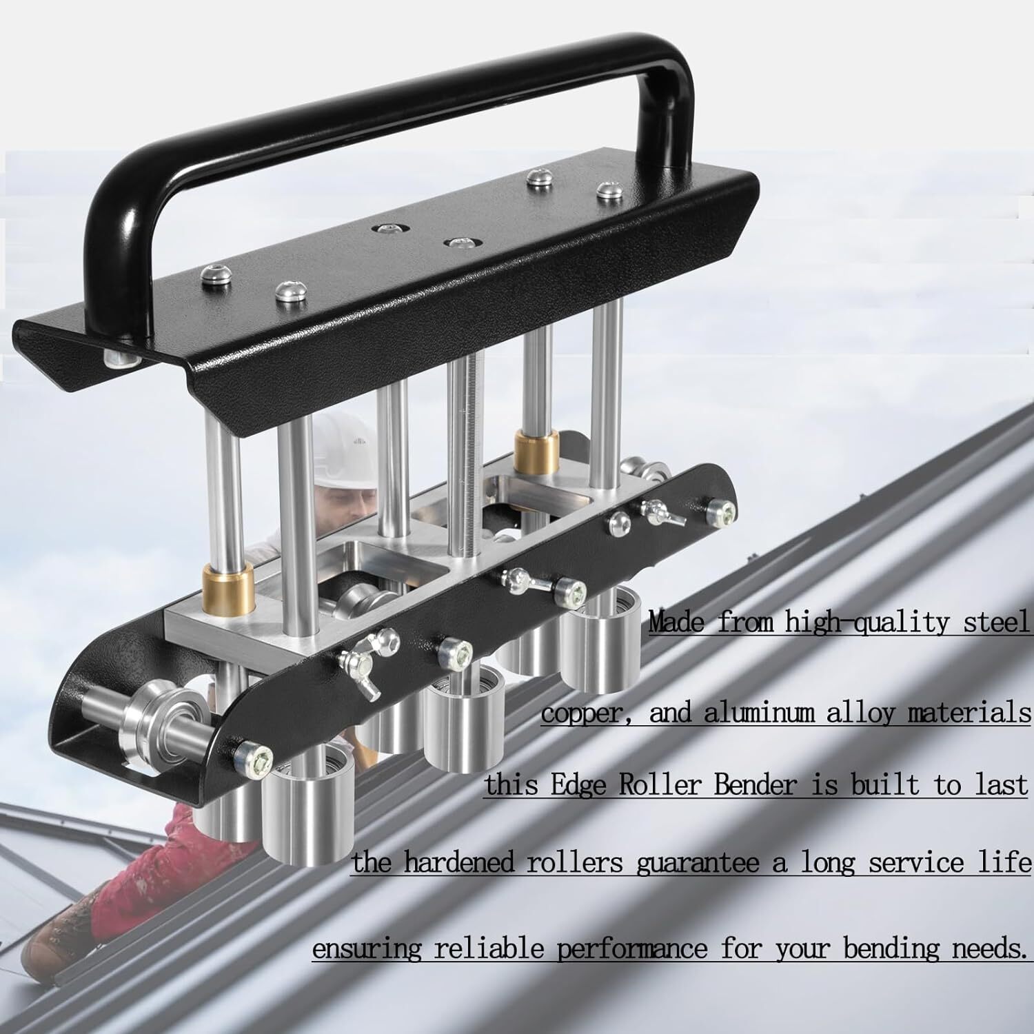 ER3 Three-Station Edge Roller 0-90° Making 5/8″ – 4″ Bends in 29-22-Gauge Steel