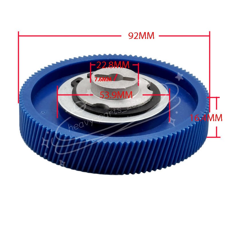Milling Machine Part 92mm Gear & Hub For ALSGS AL-310S Servo Power Feed Model