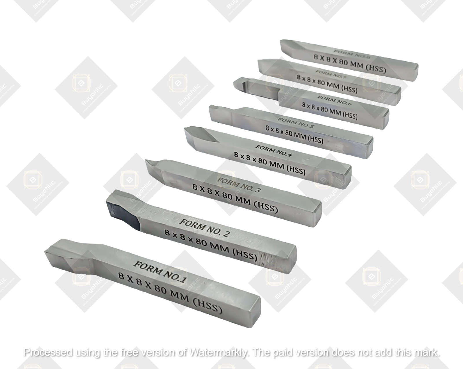 HSS M2 Grade Lathe Form Tool Set-Hard & Ground -Turning, Threading Tools