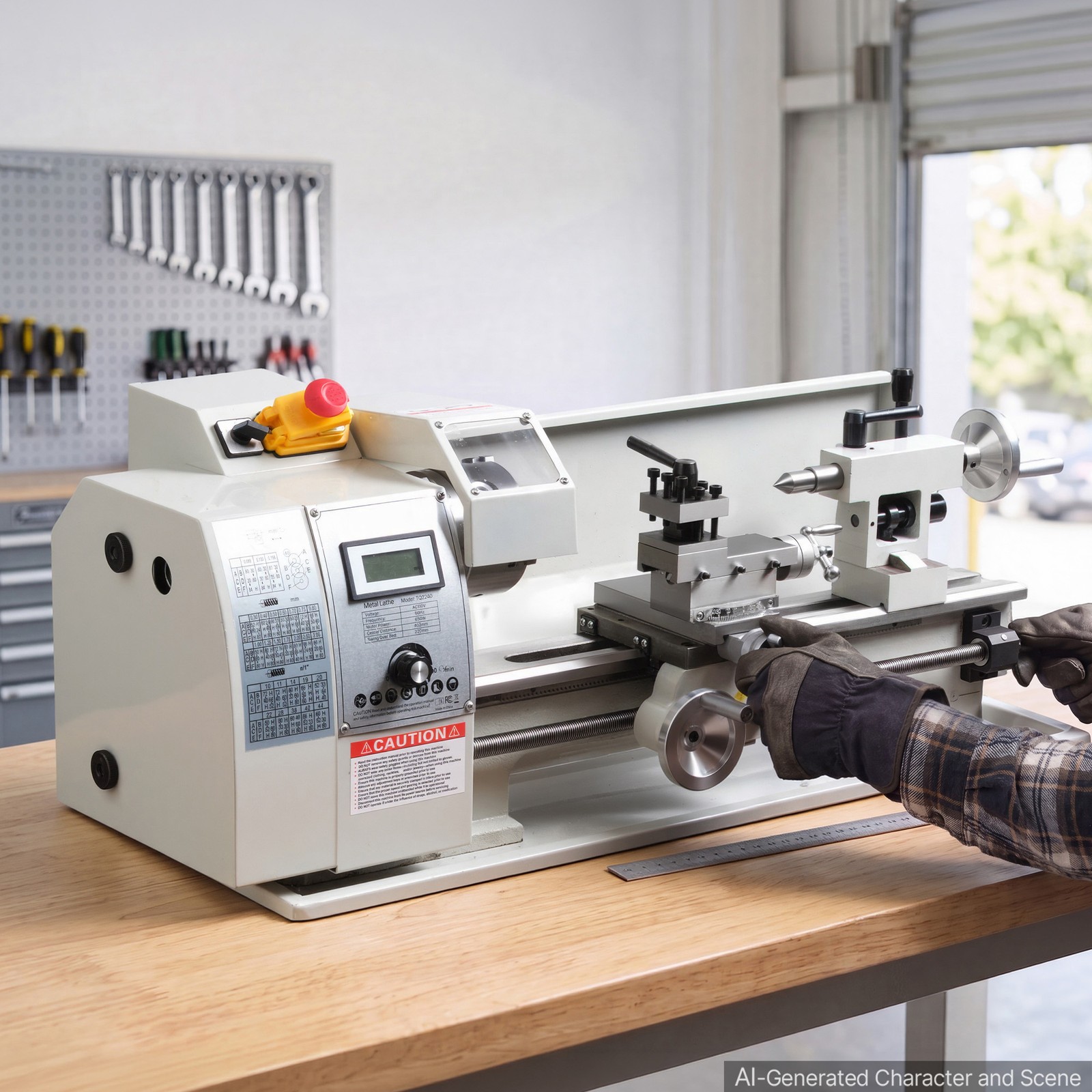 Uimoso 8×16 in Metal Lathe, 650W Benchtop Machine, Variable Speed 0-2500 RPM