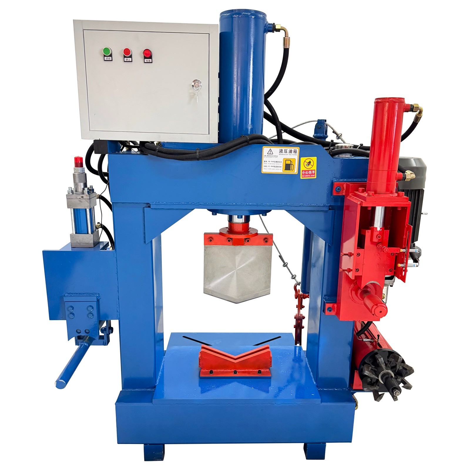 5-in-1 60 Ton Hydraulic Copper Extractor 220V 3PH Motor Stator Recycling Machine