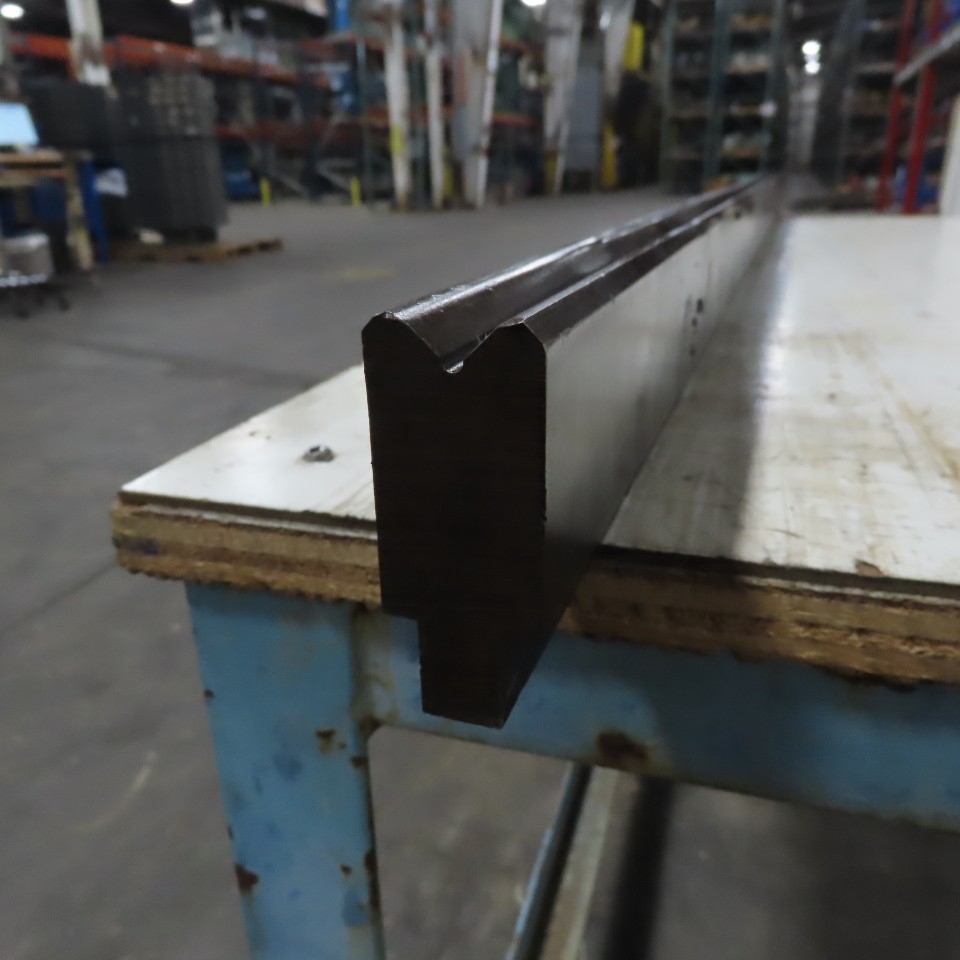 48-1/8″ Press Brake 90° Forming V Angle Die Block 1/2″ Tang 2-3/8″High 1″ Thic