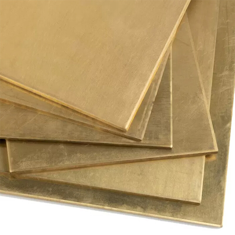 H62 Brass Metal Flat Plate Panel Square Sheet Foil Thick 0.5mm~6mm Various Sizes