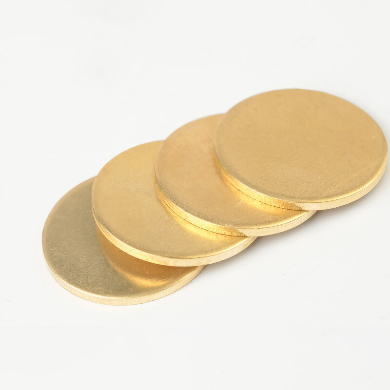 H62 Solid Brass Discs Blanks Metal Round Sheets OD 50mm-200mm Thick 0.8mm – 3mm