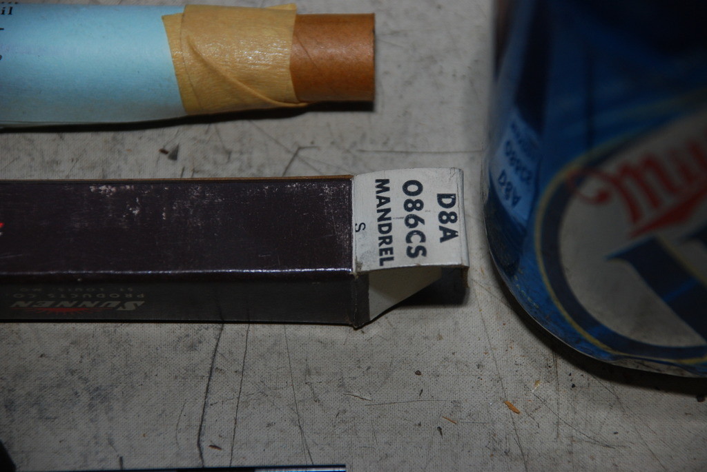 NEW, Sunnen Mandrel D8A 086CS S Made in USA INV=7248
