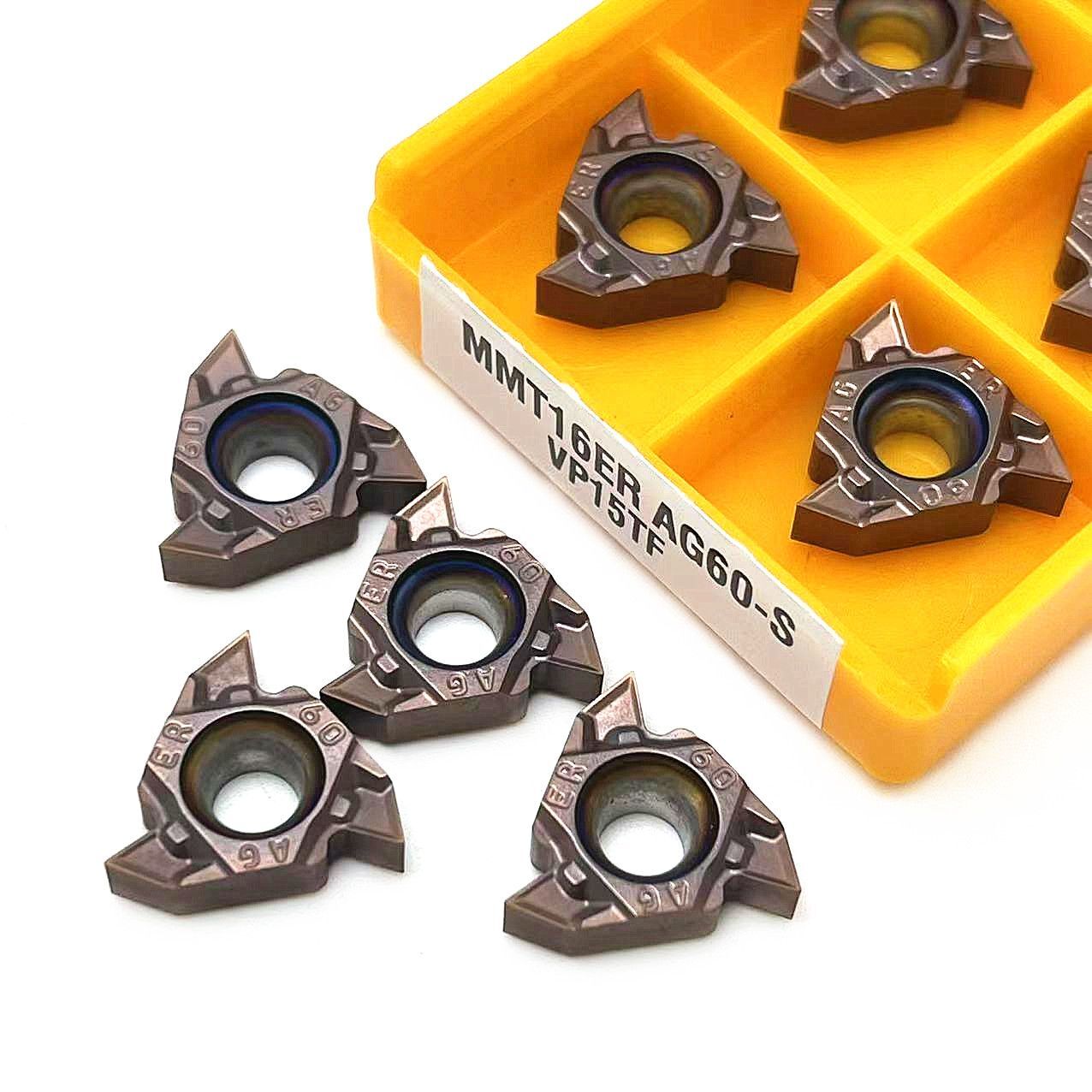 Carbide Metal Lathe Thread Turning Tool MMT16ER MMT16IR AG60 S UE6020 VP15TF