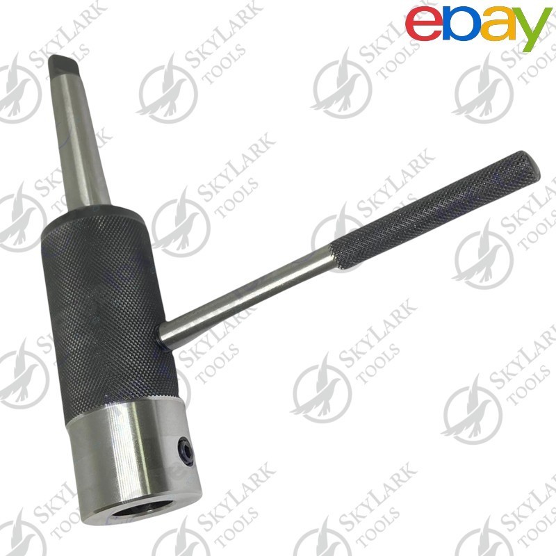 MT2 Sliding Floating Lathe Tailstock Tap & Die Holder Set 9Pc | Morse Taper MT2
