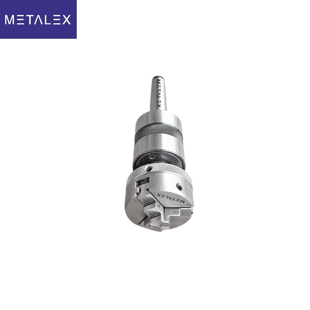 50mm 3 Jaw Self Centering Lathe Chuck MT2 Live Revolving Tailstock Adapter Set