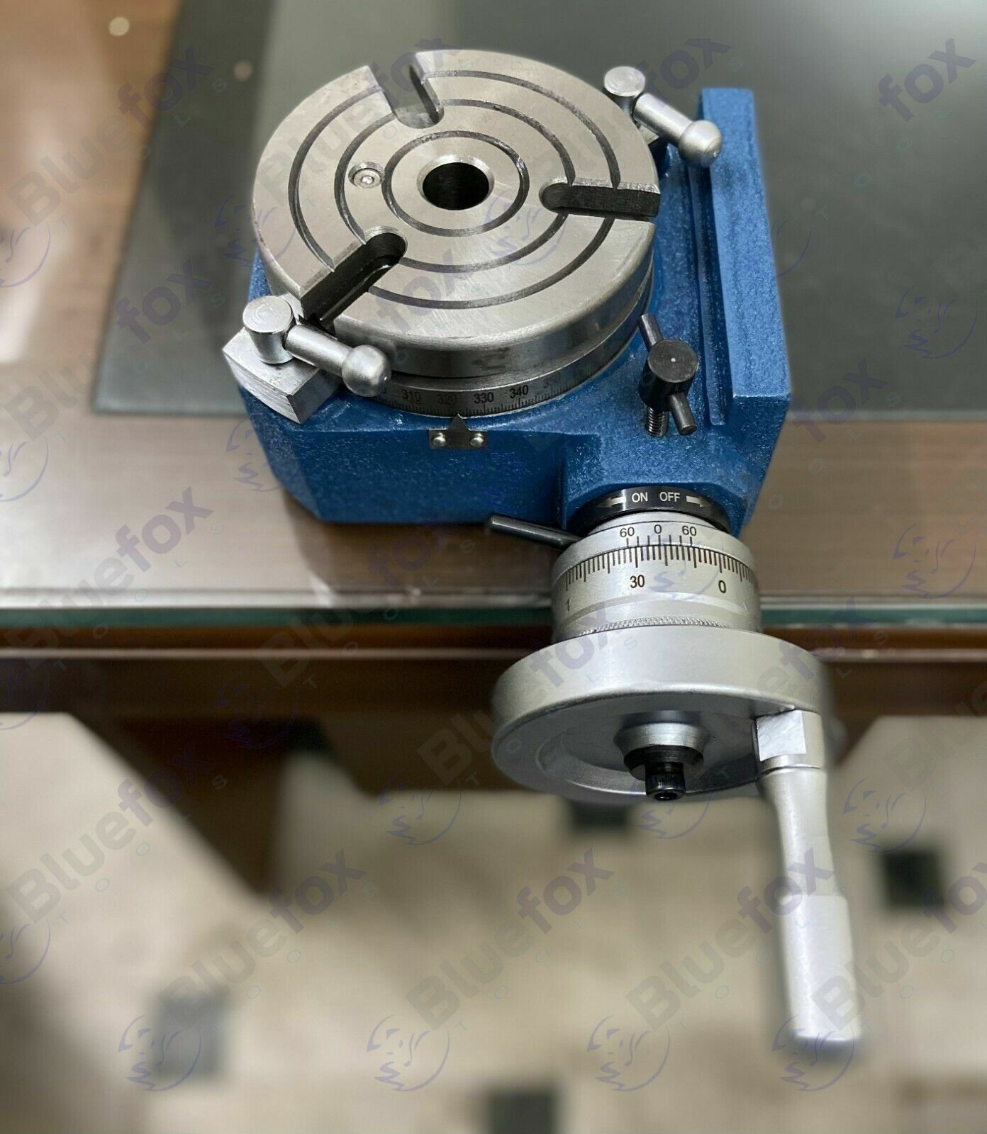 4″ 110mm HV4 Horizontal Vertical Rotary Table with M8 Clamp Kit for Milling