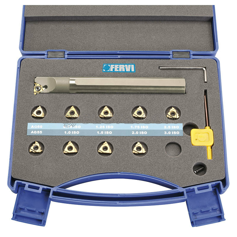 INTERNAL THREAD TURNING TOOL HOLDER WITH 10 PCS 16IR AG60 AG55 FERVI KISNR