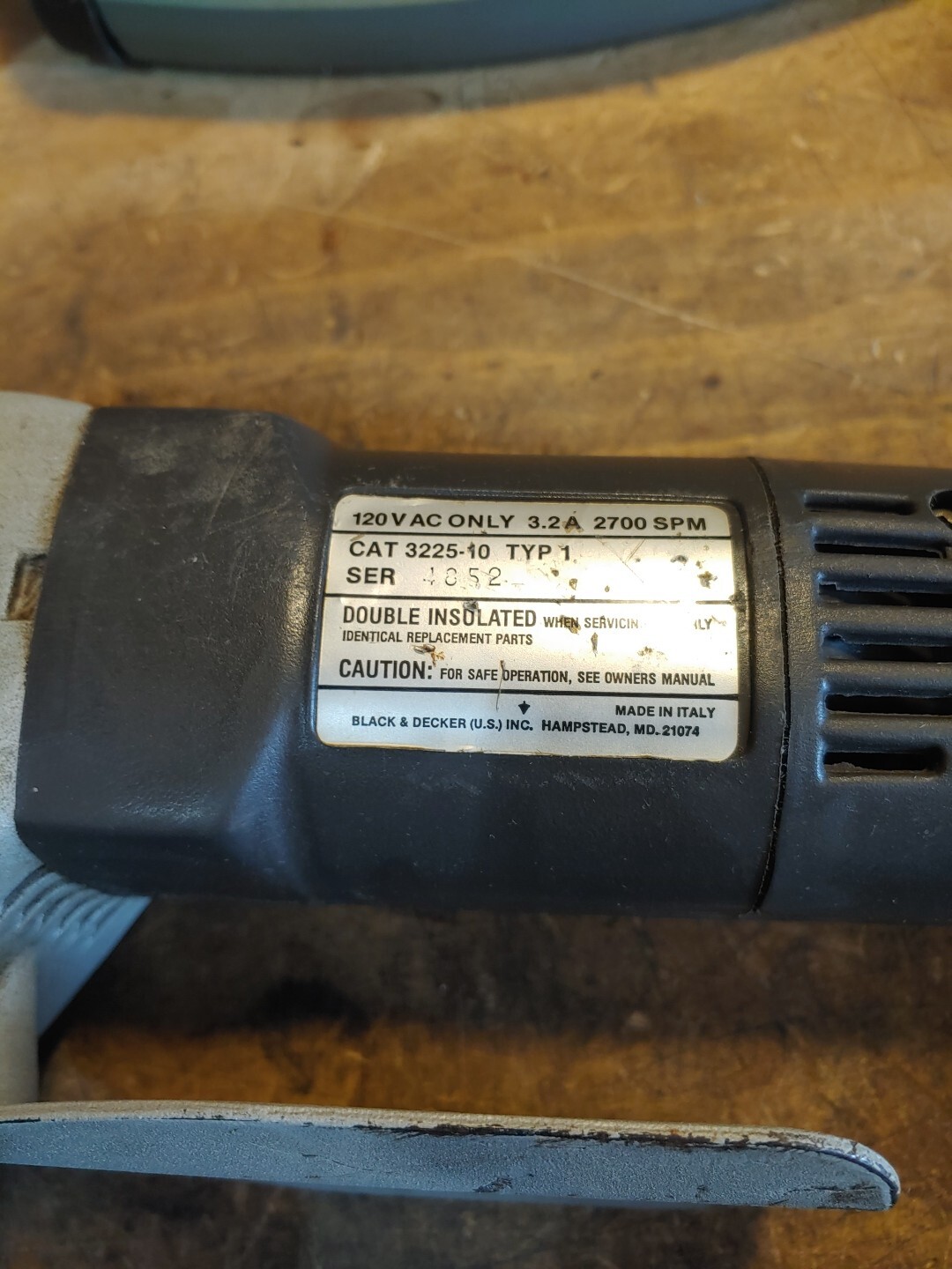 Black & Decker Industrial 3225 Heavy Duty 14 Gauge USA
