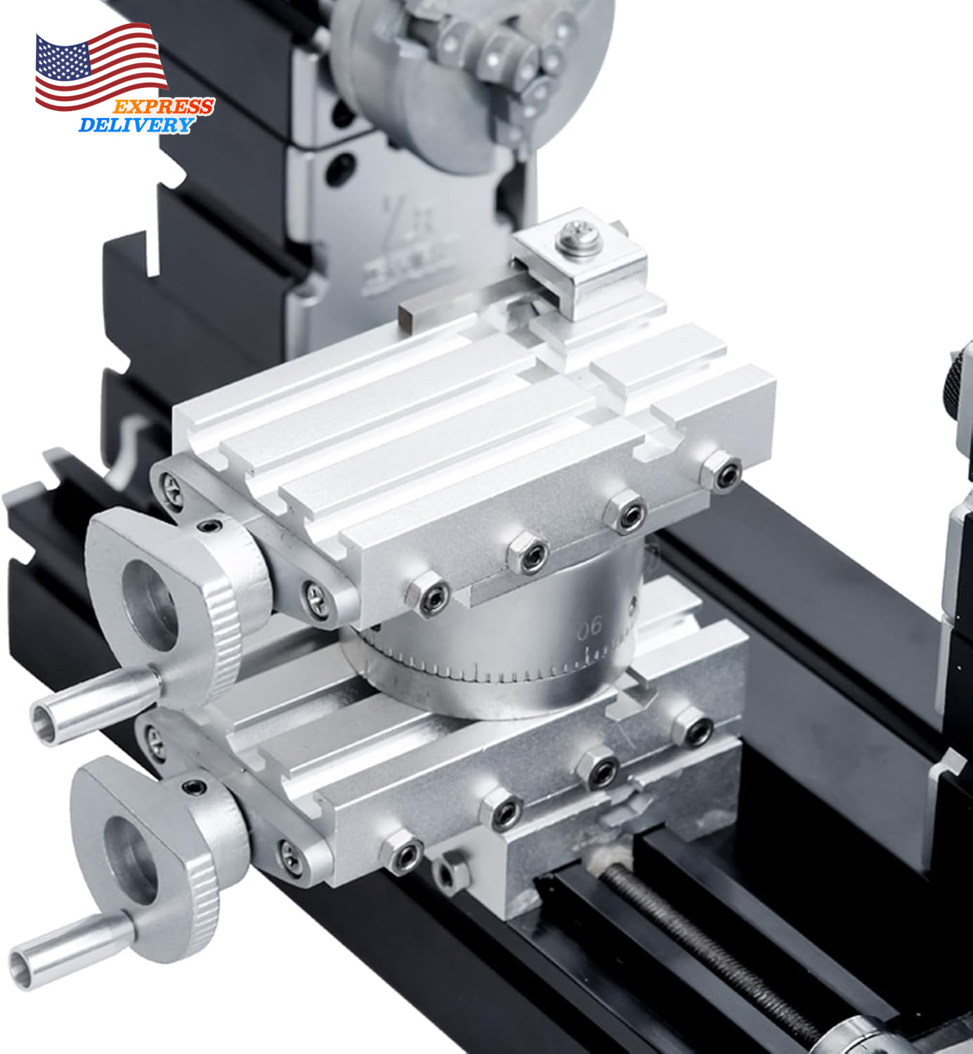 High Power 60W Powerful Mini Metal DIY 4-Axis Rotating Lathe Lathes Machine Tool