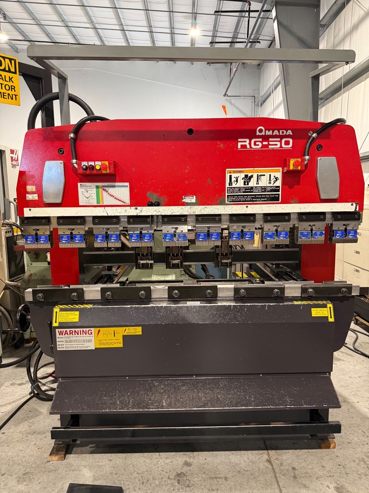 AMADA RG-50 78.8” x 55 Ton Up Acting Hydraulic Press Brake 2001’ #8415