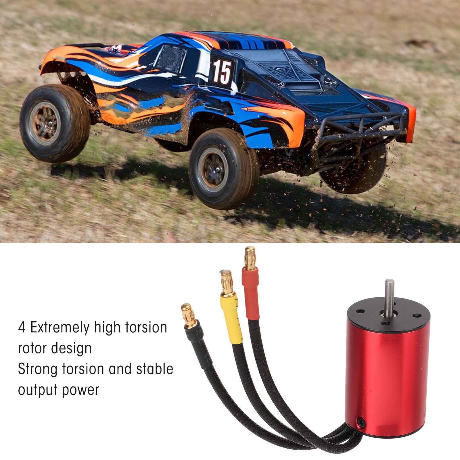 3600KV Brushless Motor High Torsion CNC Machining T6 Aluminum Covers 50000 MICF