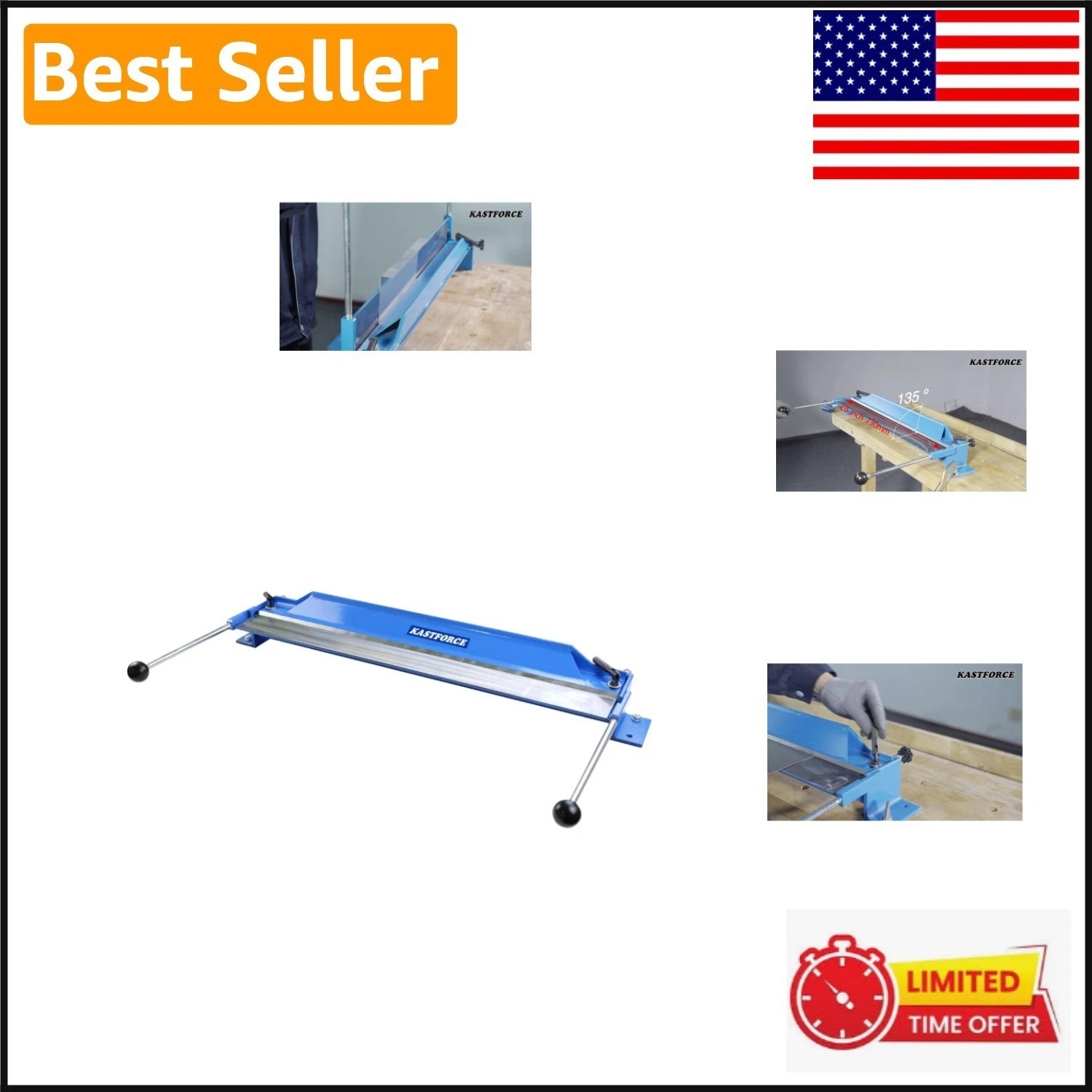 Heavy-Duty 28 Inch Steel Bender – Adjustable Metal Folding Brake 1.2mm Capacity
