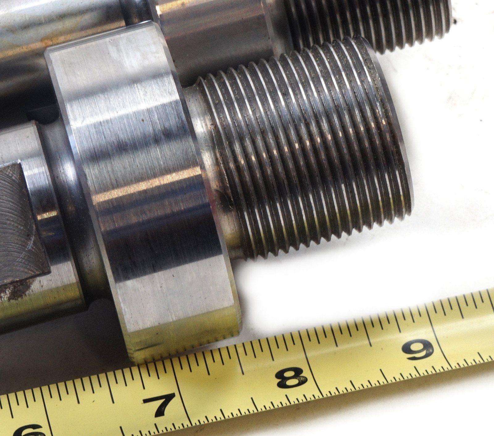 Lot of 3 CNC Machinist Threaded Lathe Mandrel 1.505″ OD 9″ Length