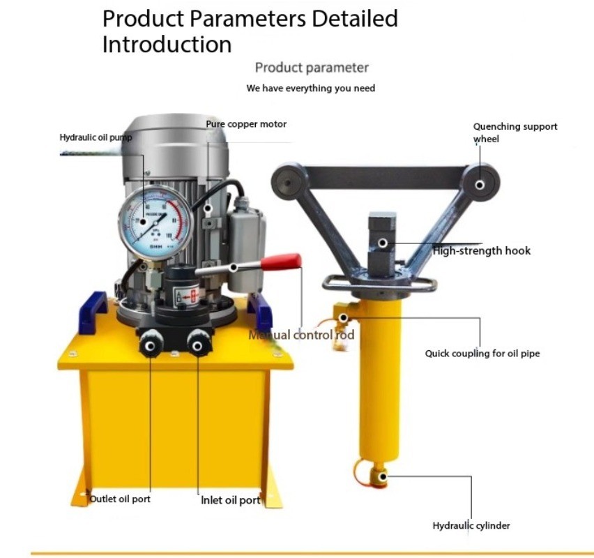 Portable Rebar Bending Machine Compact Hydraulic Straightening and Bending Tool
