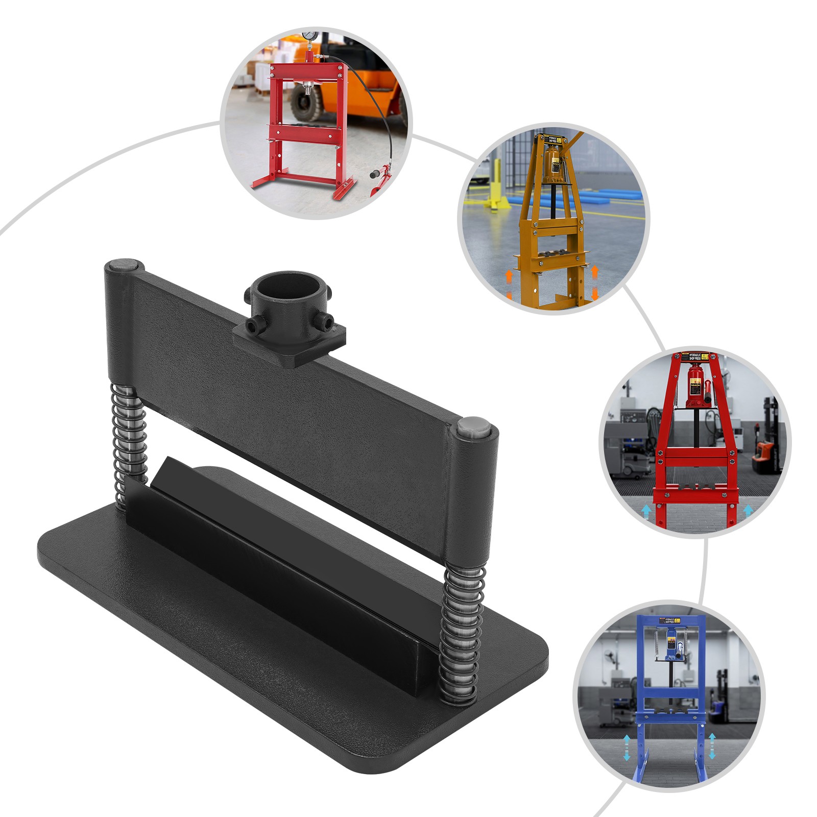 12″ Press Brake Attachment for 12-20 Ton Hydraulic Shop Press Bending Red