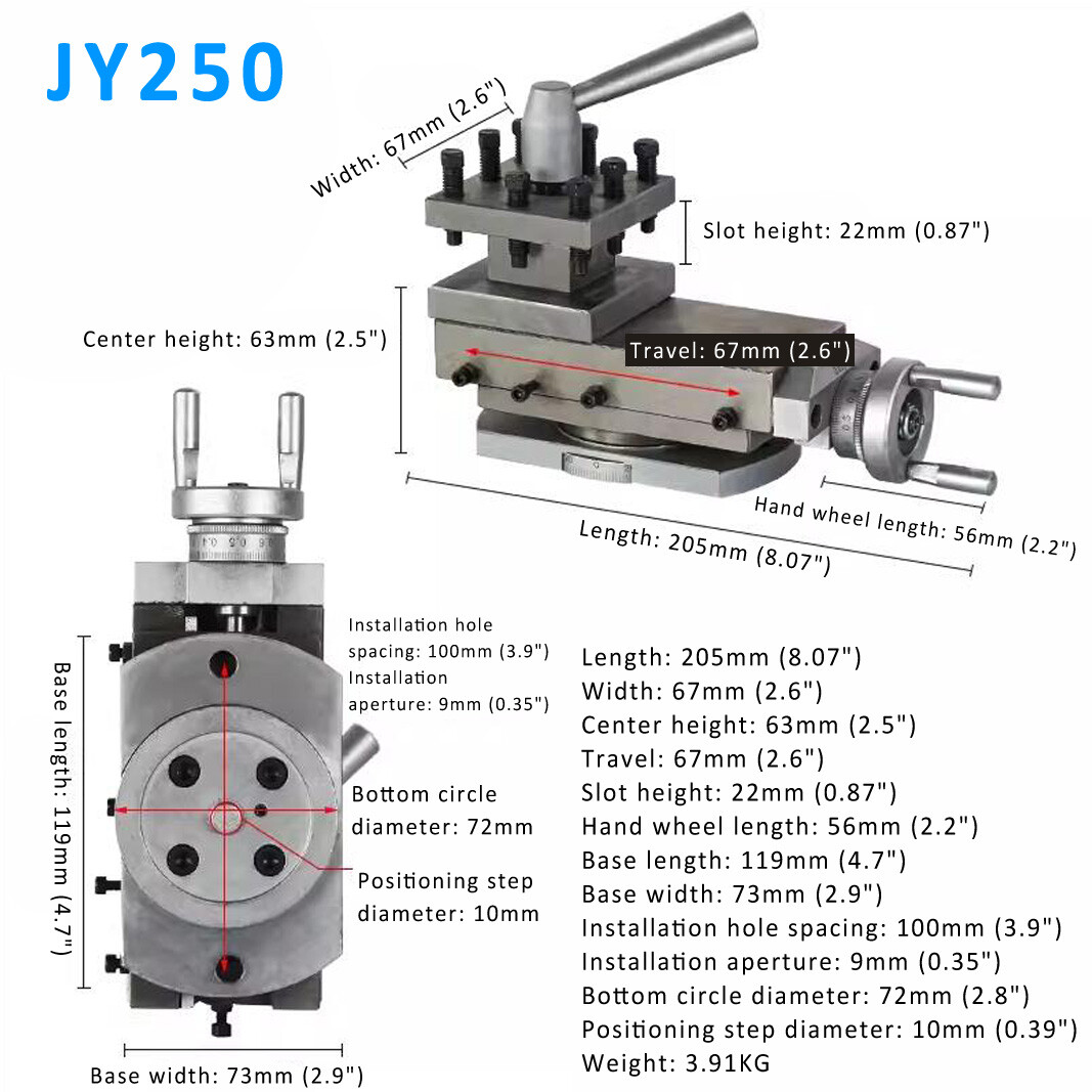 BV20-1 0618 JY21023/30mm JY250 Quick Change Bench Lathe Posts&Holders Hold Tool