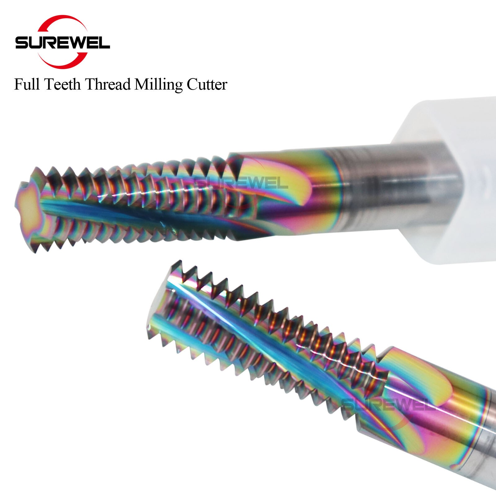 UNC Thread End Mill Carbide Full tooth CNC Boring Threading Cutter Aluminum