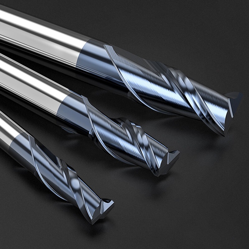 Solid Carbide End Mill 2 Flute HRC45 TiAlN Coated Milling Cutter – 1mm to 20mm