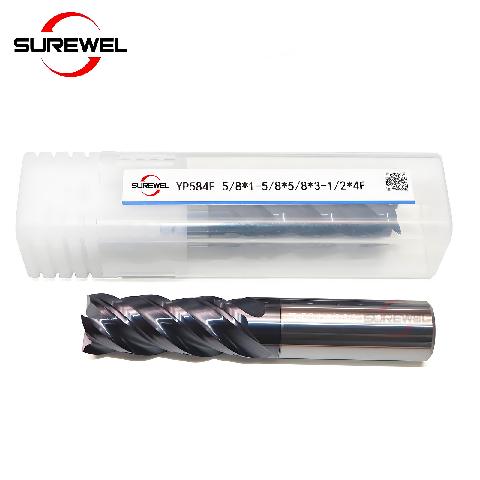 Carbide Inch End Mill 4Flutes 1/8″ 1/4″ CNC High speed machining Milling Tools
