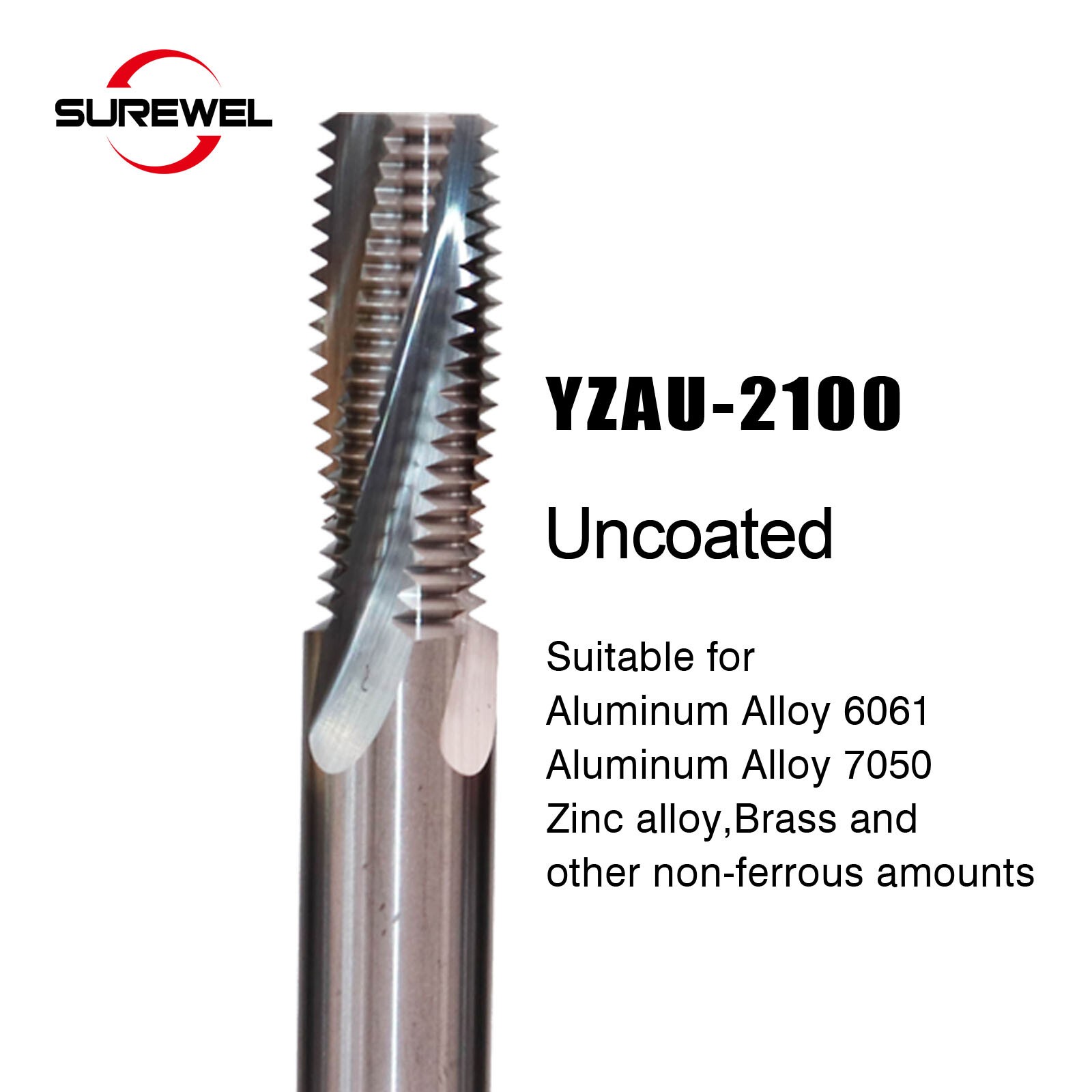 UNC Thread End Mill Carbide Full tooth CNC Boring Threading Cutter Aluminum