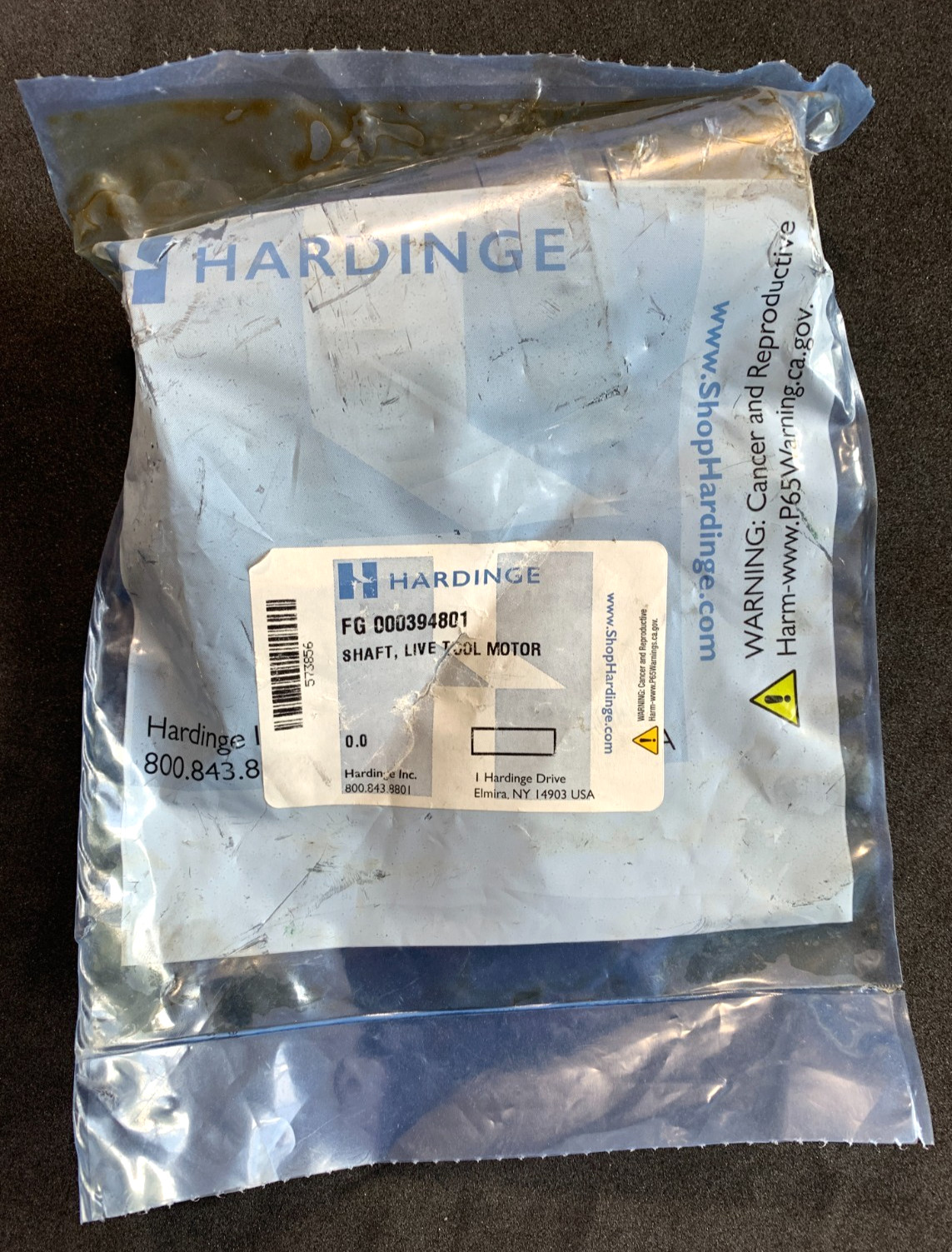 HARDINGE SR 150 SR51 RS 42 RS51 RS 65 LIVE TOOL DRIVE SHAFT 0003948 NEW SURPLUS