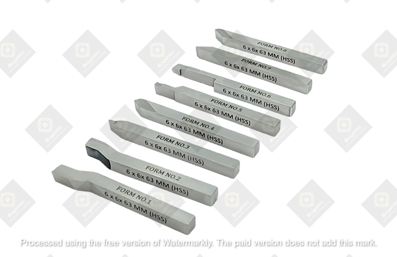 HSS M2 Grade Lathe Form Tool Set-Hard & Ground -Turning, Threading Machine