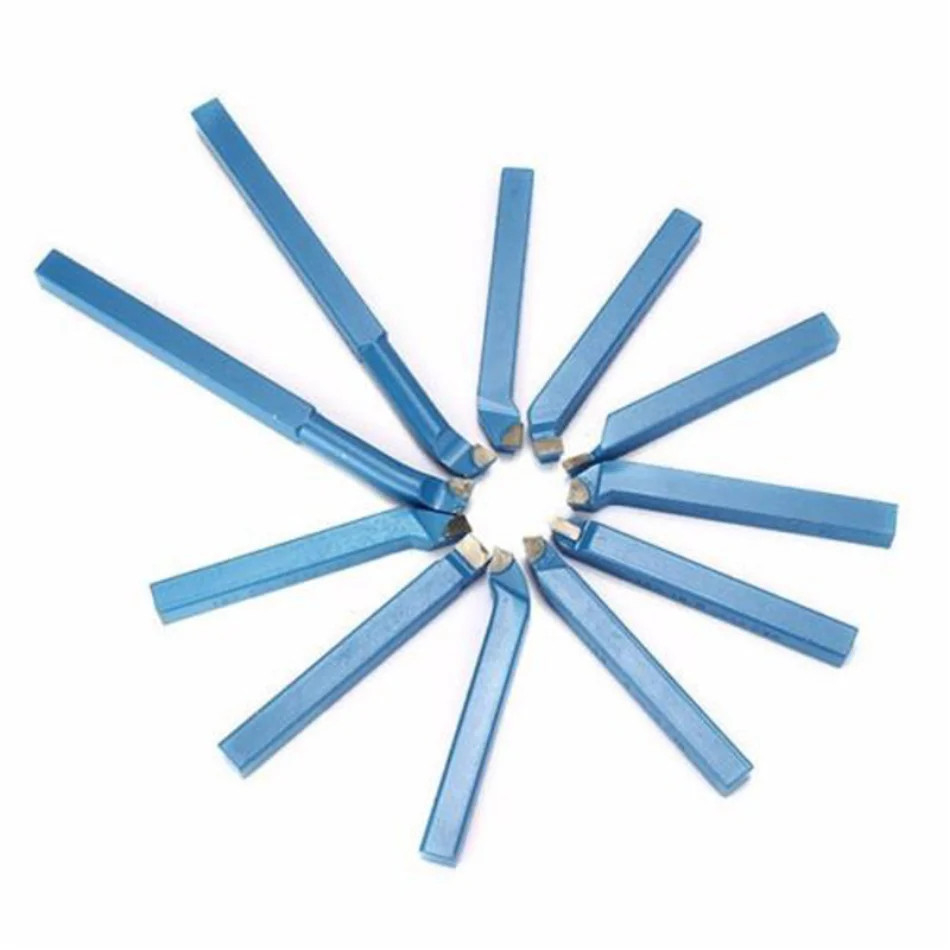 11Pcs P30 Carbide Lathe Tool Set 8/10/12mm Turning Boring Thread Bits Metal Cut