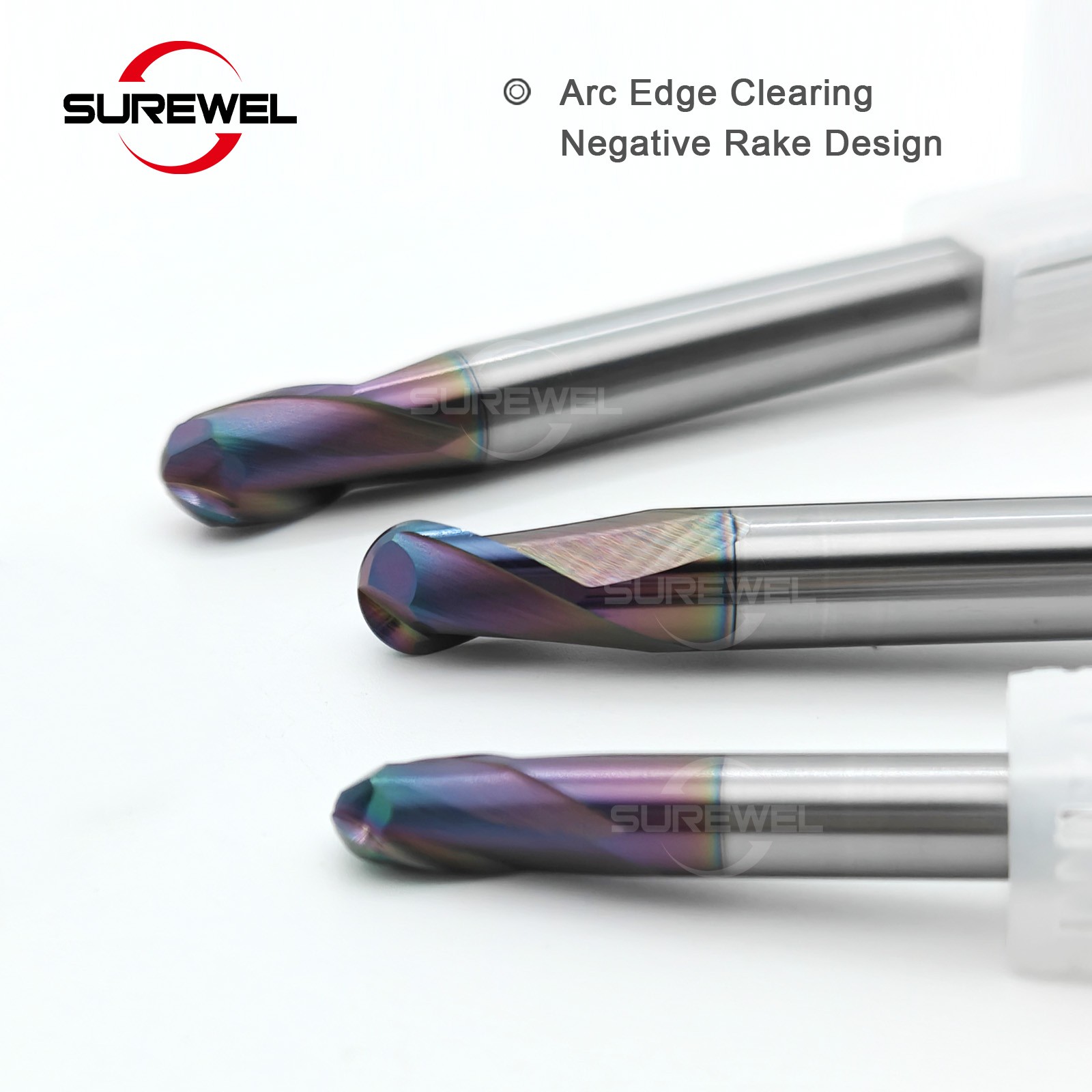 Carbide Milling Tools Copper Electrode Ball Nose End Mill R0.5-R6 CNC Machining