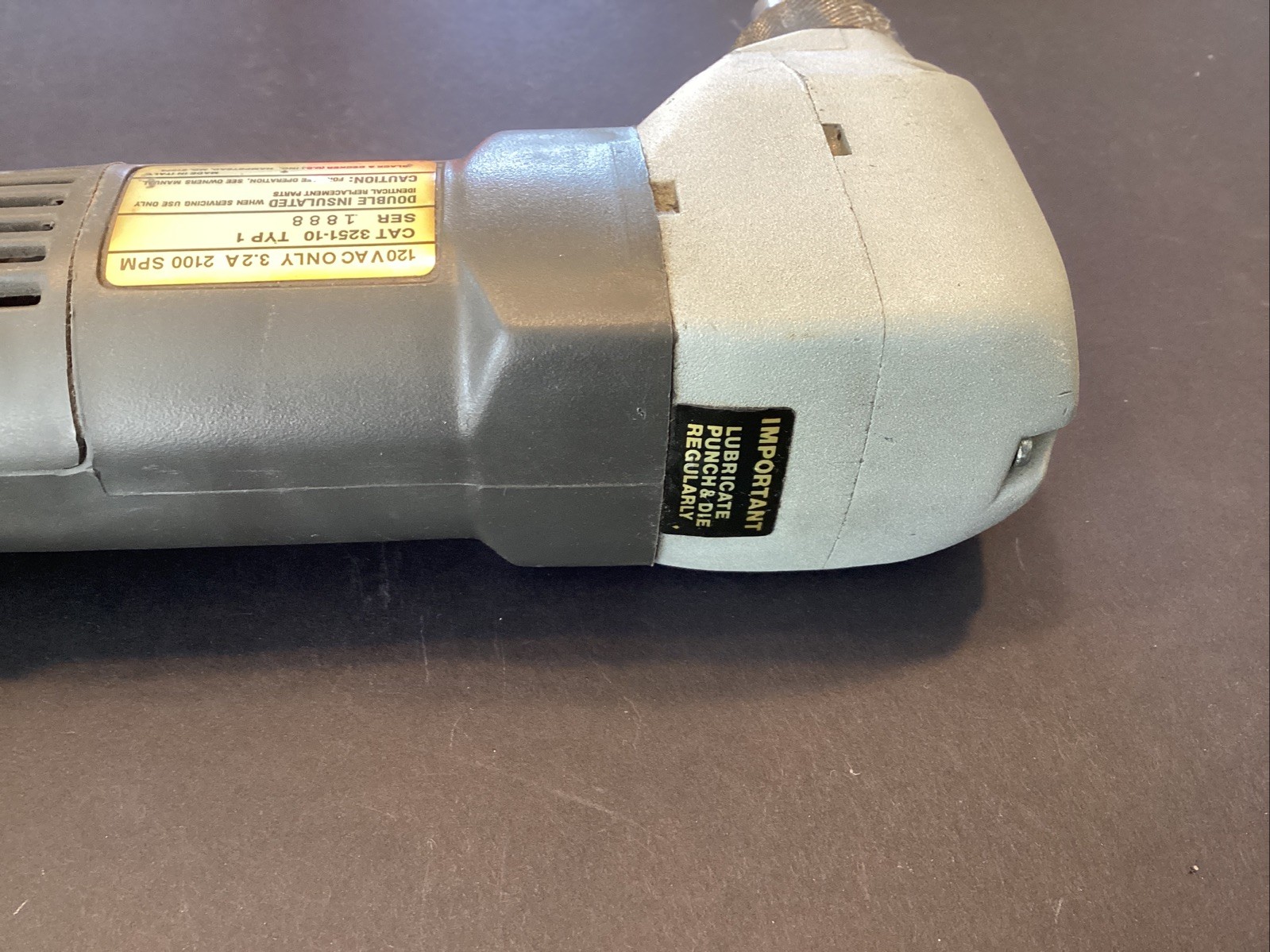 Black & Decker 3251-10, 16 Gauge Metal Industrial Nibbler 115v 3.0A Heavy Duty