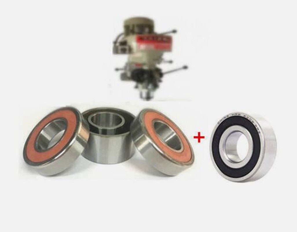 1Set Milling Machine Part R8 Spindle Bearings 7207D+6206 CNC Mill For Bridgeport