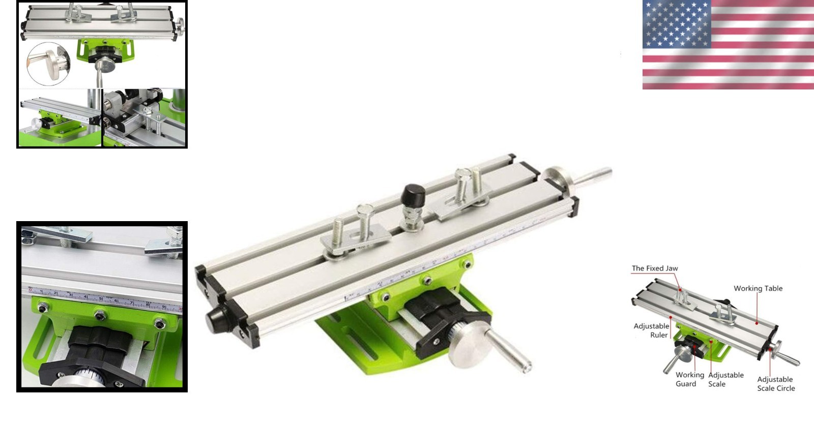 Multi-Functional Adjustable Worktable for Mini Drills – Easy Assembly Included