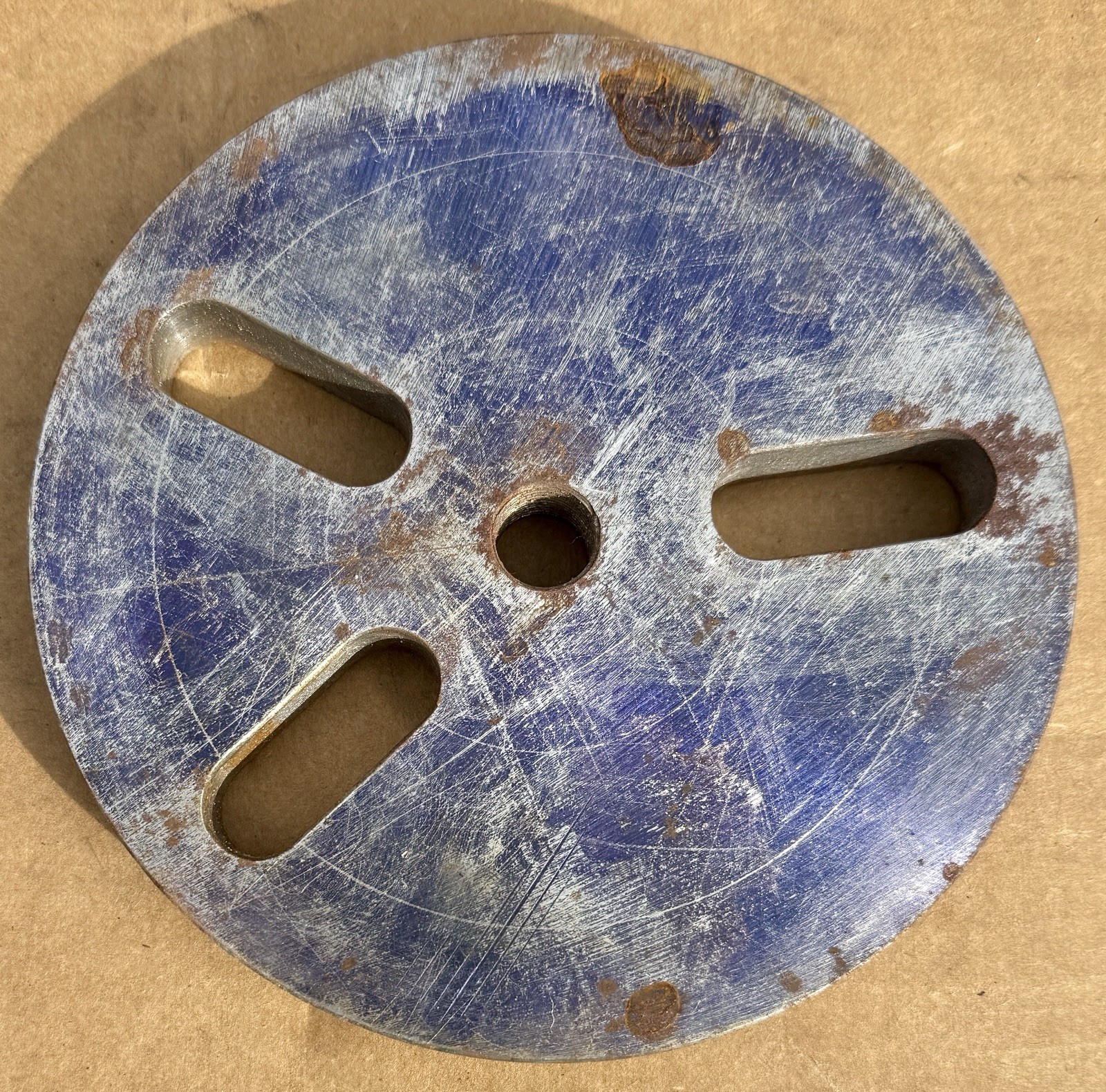 LATHE FACE PLATE 6 Inch DIAMETER 9/16 Thick 5/8 Slots,Machining,Metal Work