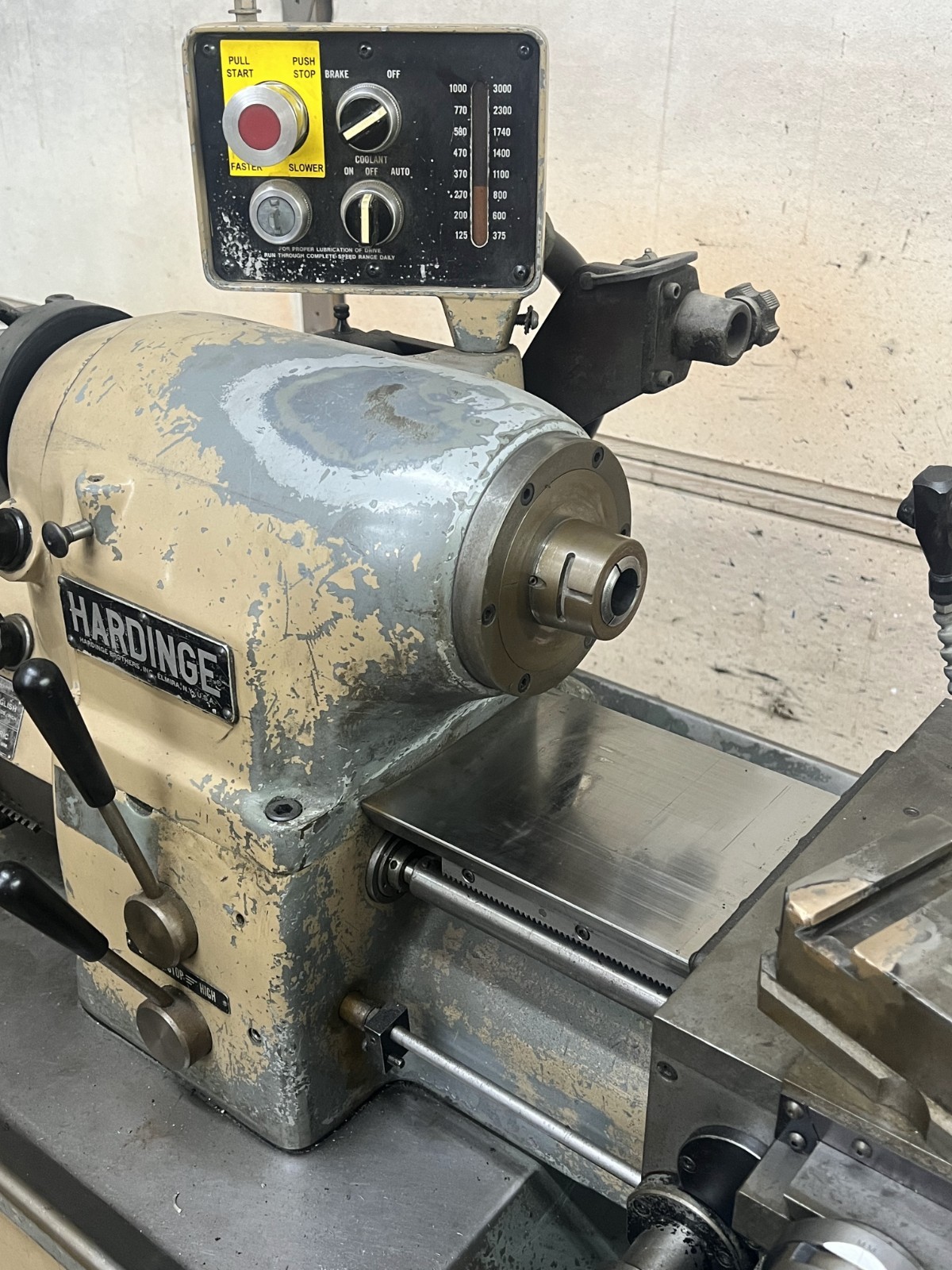 Hardinge HLV-EM Precision Tool Room Lathe (Inch/Metric) 460v 3-phase