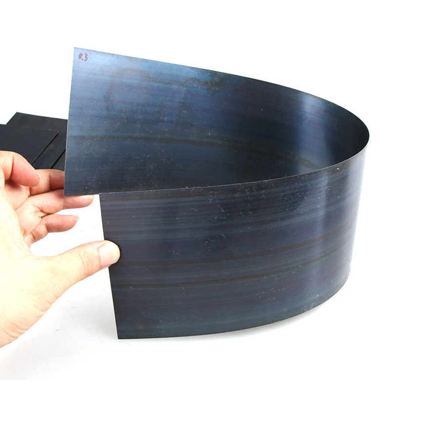 0.1mm-5mm Thickness 65MN Spring Steel Plate Sheet 100/150/200mm Wide, All Sizes