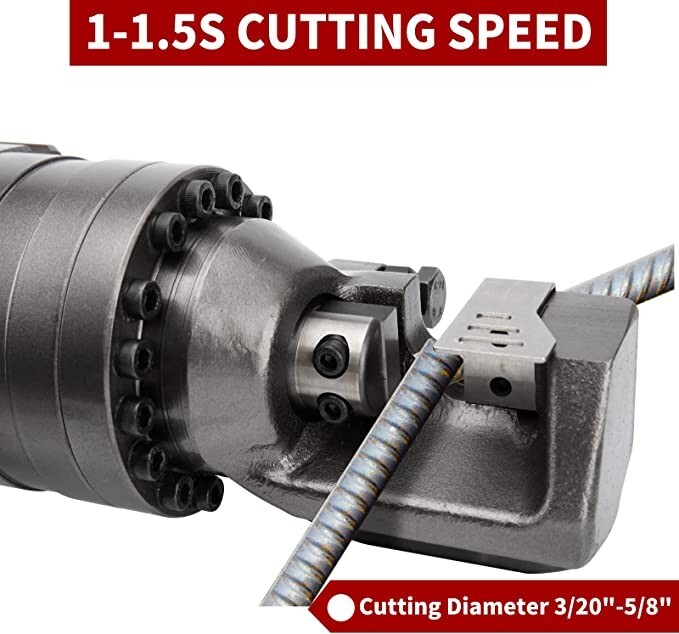 Lotos RC16A Electric Rebar Cutter 1000W Portable Hydraulic Cut 5/8″ 16mm, 110V