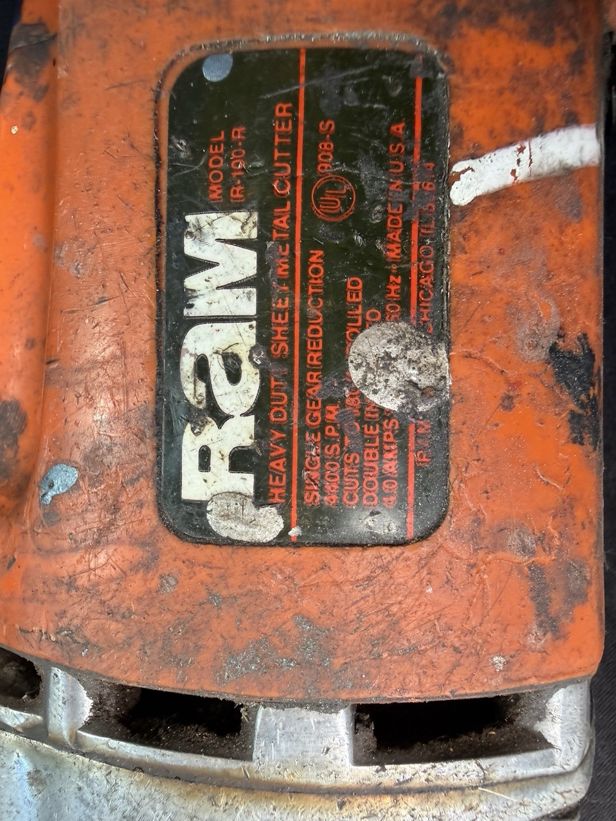 RAM Electric Metal Cutting Shear, Corded Sheet Metal Cutter