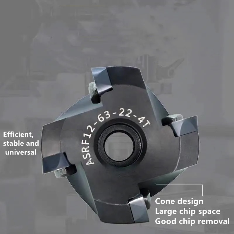 Carbide Indexable Face Milling Cutting ASRF12 50-22-4T 15 80-27-5T for SDMT1205