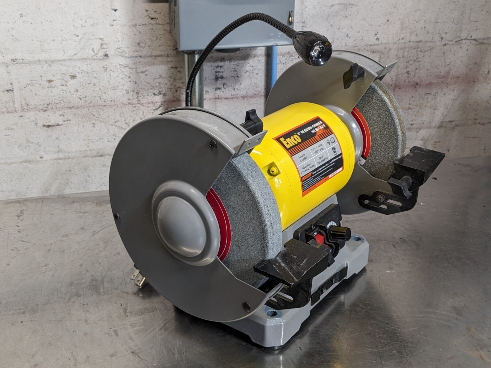 Enco Variable Speed Bench Grinder w/ LED Light 8″ Wheel Dia. 120v Parts / Repair
