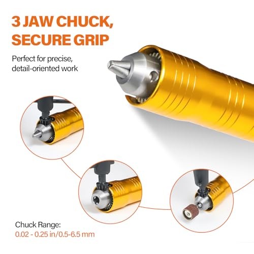 TOAUTO Flex Shaft Grinder 1000W 30000RPM Foot Pedal