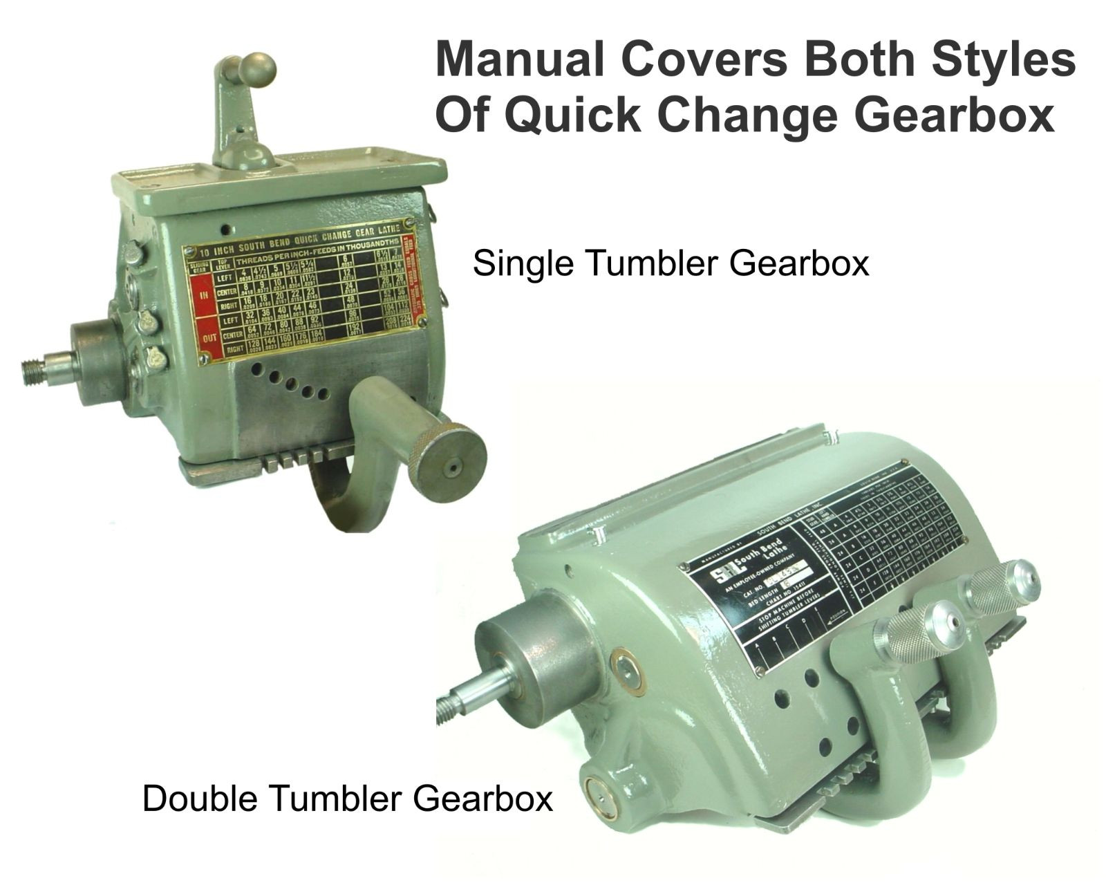 Rebuild Manual for South Bend Lathe 10L, 10R, 13, 14.5 & 16