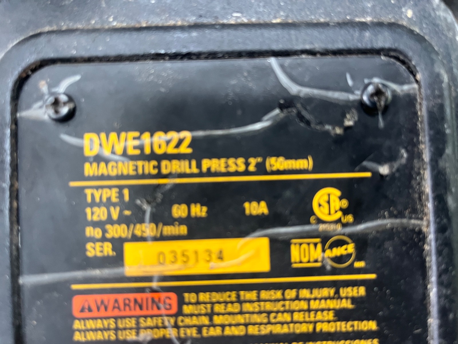 DEWALT Drill Press Magnetic 2-inch 10-Amp (DWE1622K)